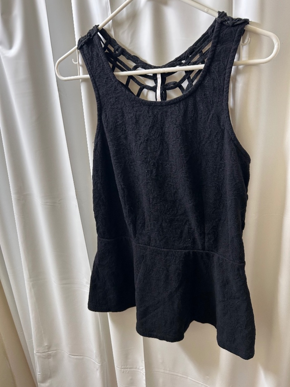 Free People SleevelessTank Top Crochet Back